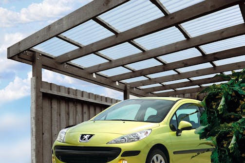 Plastplater til takoverbygg og carporter Plastplater til takoverbygg og carporter